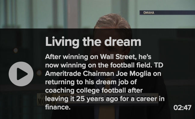 Joe moglia living the dream vid Thumbnail